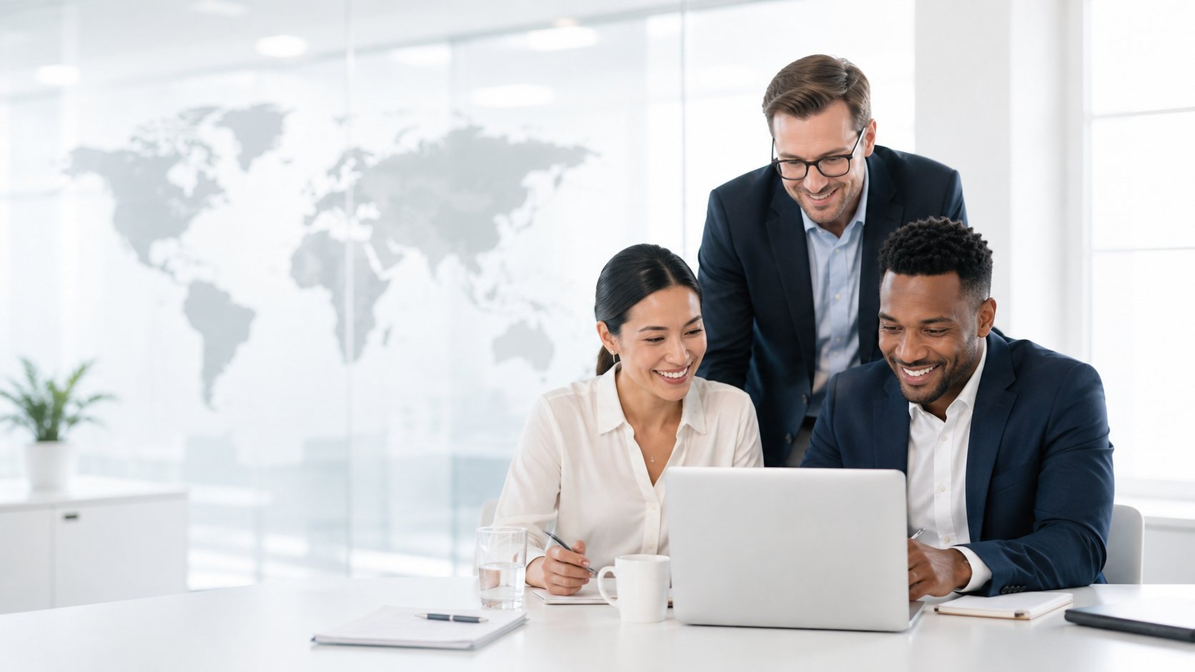 Braithrowe business support team in a bright modern office